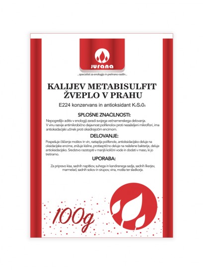 K-METABISULFIT - ŽVEPLO V PRAHU 100 g