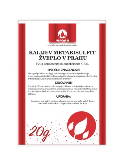 K-METABISULFIT - ŽVEPLO V PRAHU 20 g