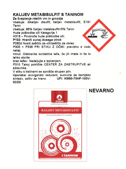 K-METABISULFIT + TANIN 10 g