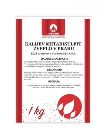 K-METABISULFIT - ŽVEPLO V PRAHU 1 kg