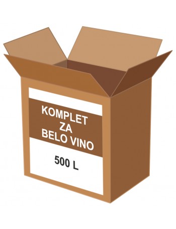 KOMPLET ZA BELO VINO 500 l