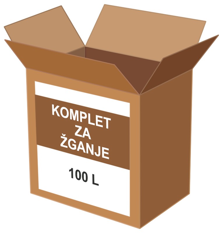 KOMPLET ZA PRIPRAVO 100 L ŽGANJA